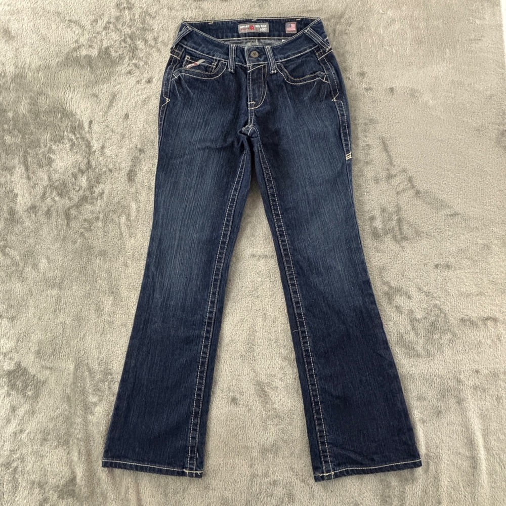 Ariat FR Work Pant Mid Rise Boot Cut Jeans Womens 25S Flame Resistant 10016176